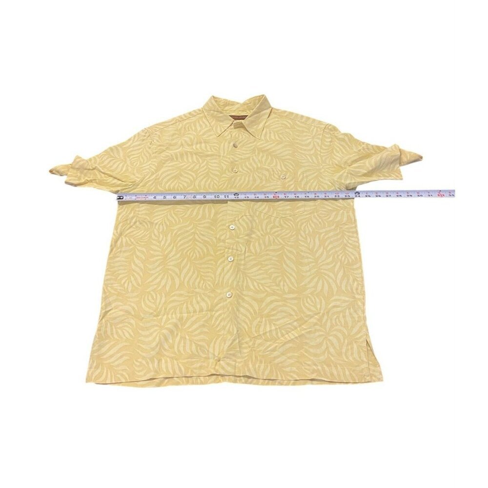 Tori Richard Men’s Silk Hawaiian Shirt XL‎ Yellow Hawaiian Lightweight Tropical - Picture 3 of 7